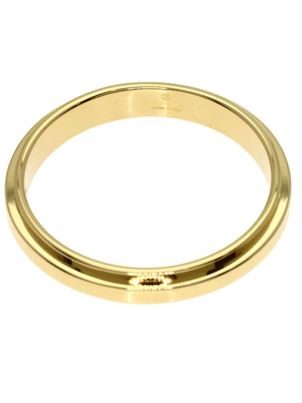 Gucci Straight Rough Ring 18k Yellow Gold